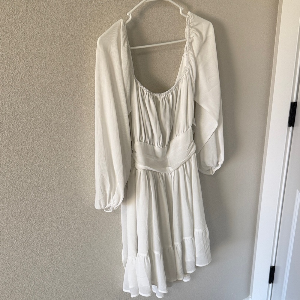Amazon Women's Long Sleeve White Dress